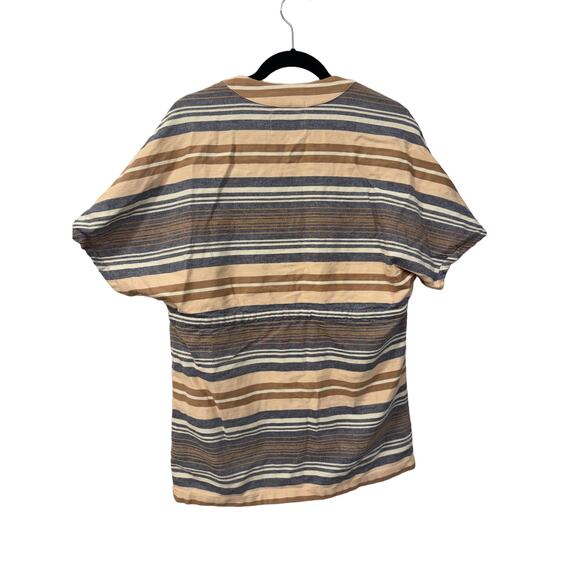 Solid & Striped Medium Chambray Striped Tunic Kimono Beach Swimsuit Cover Up - Picture 3 of 6